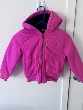 Carhartt Pink Girls Hooded Zip Jacket